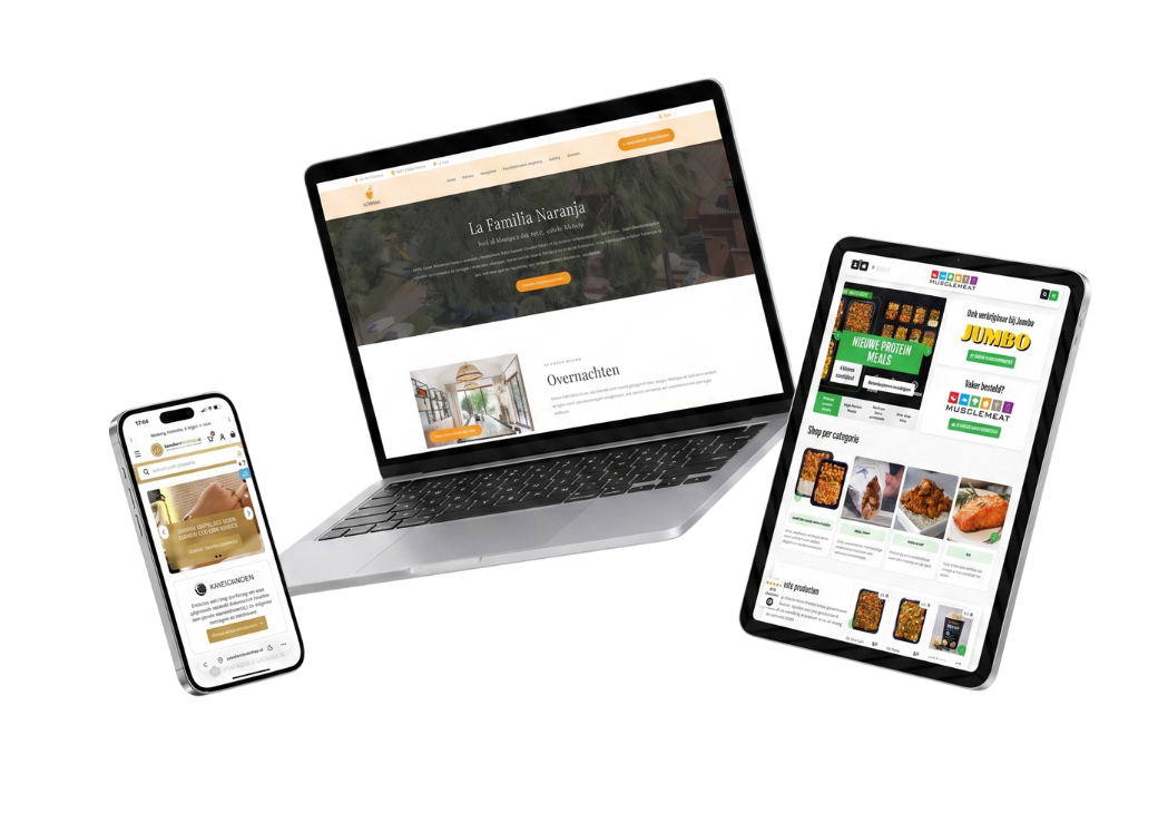 Webdesign voorbeeld Heatmedia