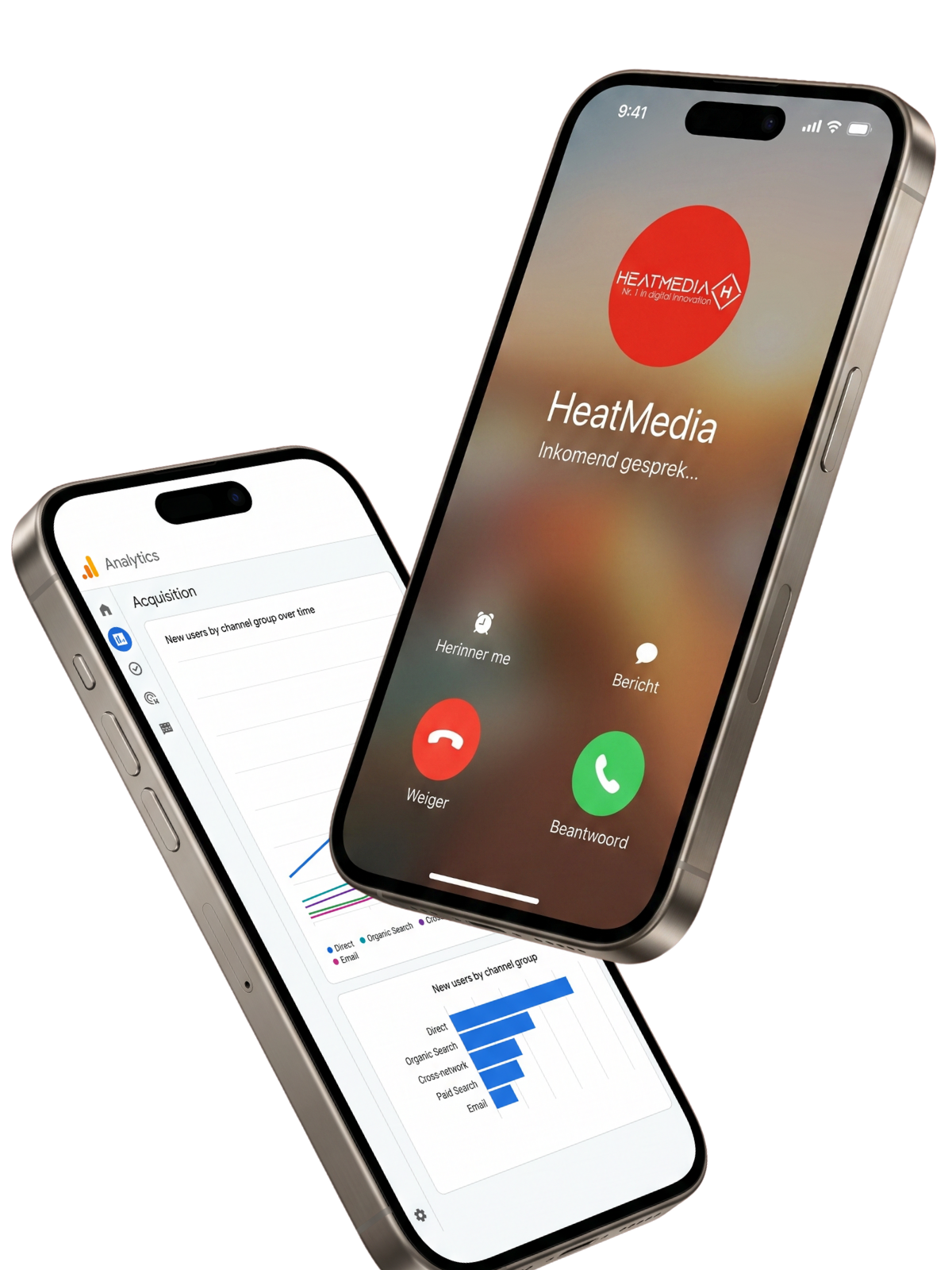 Heatmedia op telefoon
