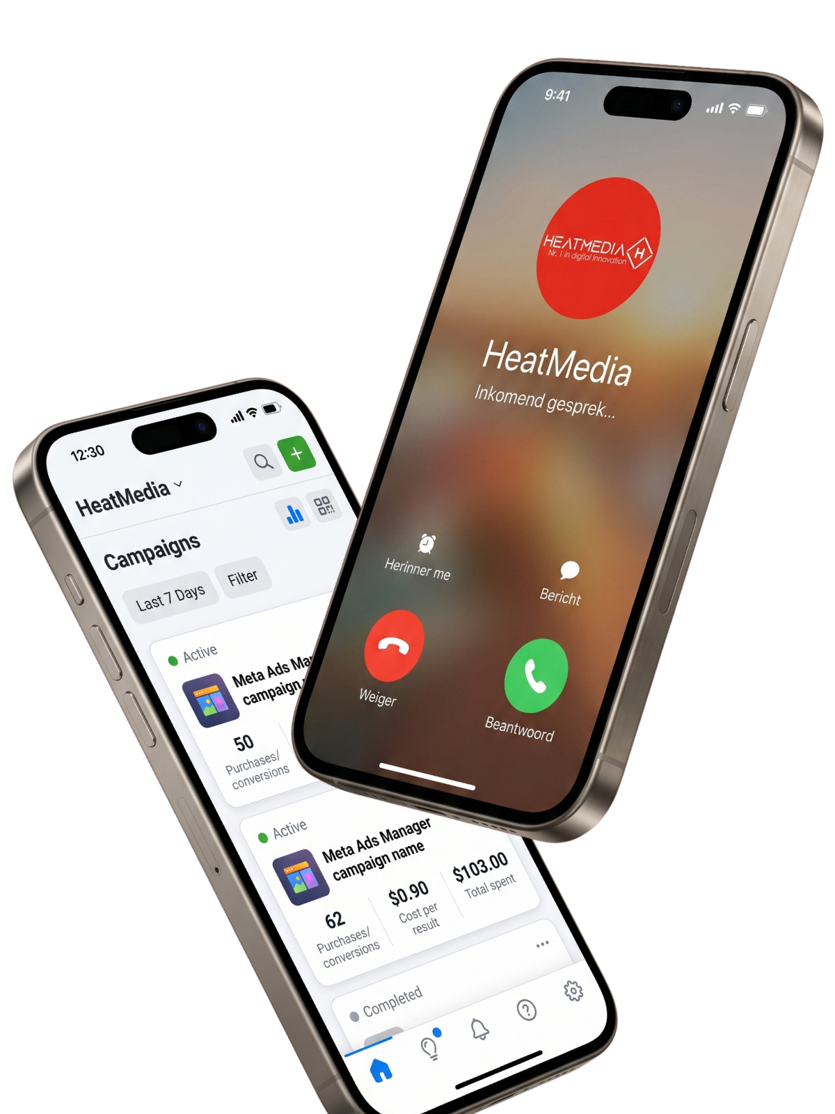 Social media feed op telefoon
