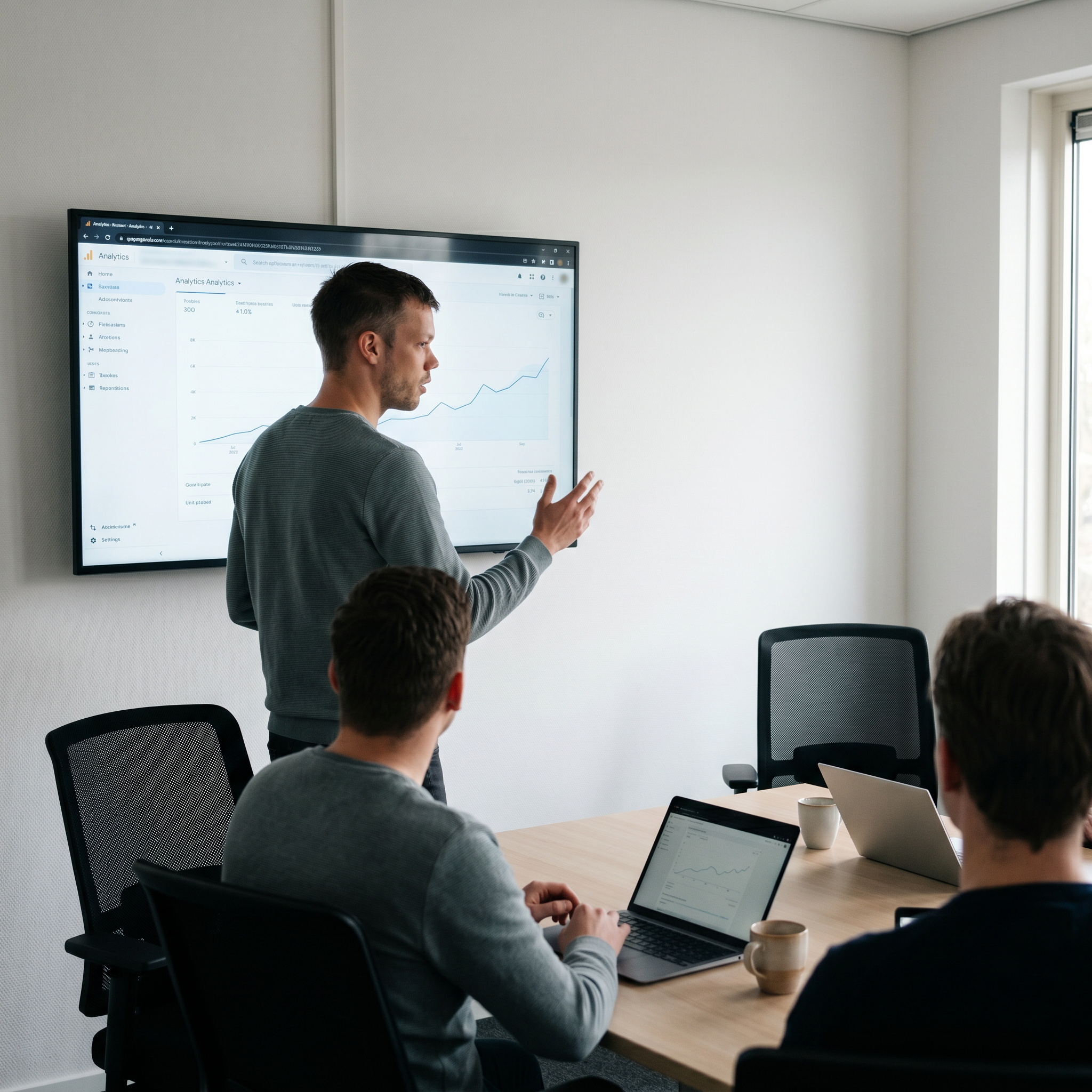 Het team van Heatmedia werkt samen aan één strategie