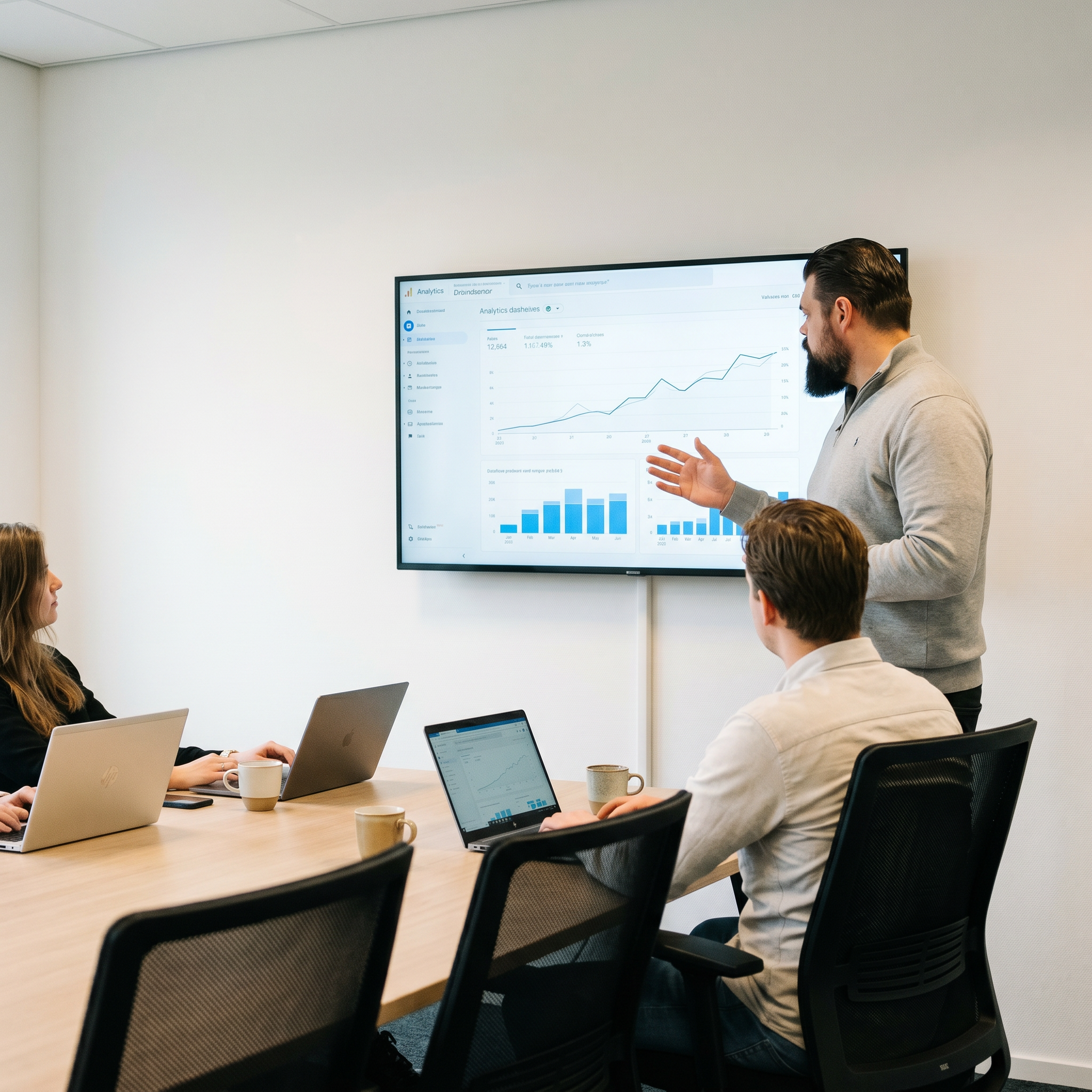 Het vaste team van Heatmedia aan het werk